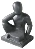 Product image 2 of the product “Sculpture of seated thinking Person, 40 cm ”